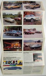 1982 AMC Spirit Concord Eagle Sales Folder Poster - Canadian