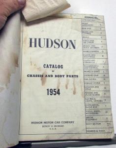 1954 Hudson Dealer Group Parts Catalog Book D Series Jet Wasp Hornet Original