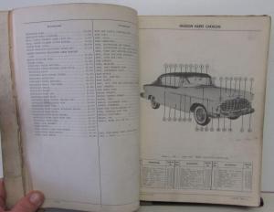 1955-56 Hudson Dealer Parts Catalog Book Wasp Hornet Super Custom AMC Original