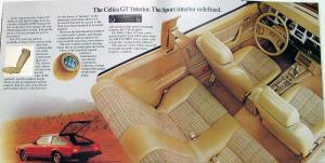 1980 Toyota Celica GT Sport XL Color Sales Brochure Original