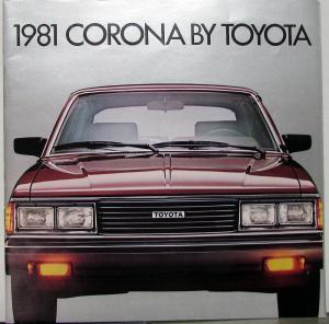 1981 Toyota Corona Liftback Sedan Wagon Luxury Edition Color Sales Brochure Orig