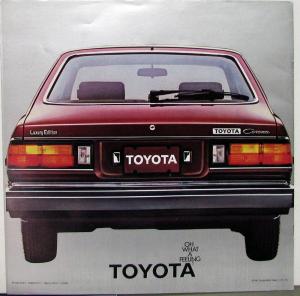 1981 Toyota Corona Liftback Sedan Wagon Luxury Edition Color Sales Brochure Orig