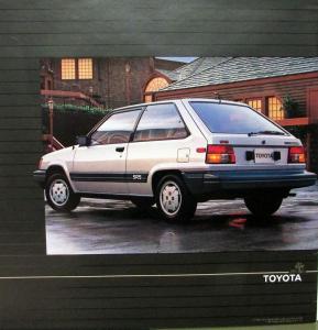 1984 Toyota Tercel SR5 Deluxe Wagon Liftback  XL Color Sales Brochure Original
