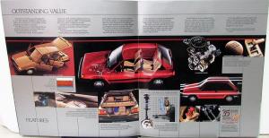 1985 Toyota Tercel  Deluxe SR5 Wagon Liftback XL Sales Brochure Original