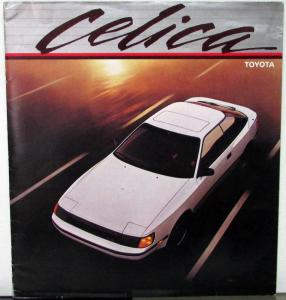 1986 Toyota Celica GTS GT ST Sport Coupe Liftback XL Sales Brochure Original