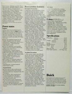 1974 Buick Apollo Sales Brochure - Canadian - French Text