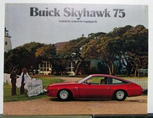 1975 Buick Skyhawk Canadian French Text Sales Brochure Original