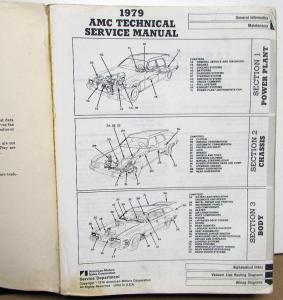 1979 AMC Technical Service Shop Manual Pacer Spirit AMX Concord Original