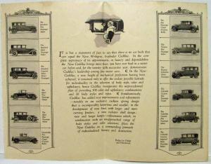 1924 The New Cadillac 90 Degree 8 Cylinder Sales Brochure - Canadian