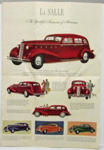 1934 LaSalle by Cadillac Sales Folder - Canadian