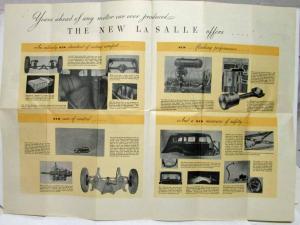 1934 LaSalle by Cadillac Sales Folder - Canadian