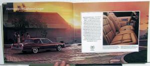 1981 Cadillac DeVille Fleetwood Brougham Limo Eldorado Seville Sale Brochure