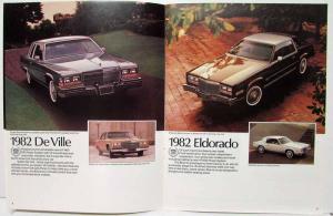 1982 Cadillac Sales Brochure Cimarron DeVille Fleetwood Seville - Canadian