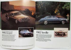 1982 Cadillac Sales Brochure Cimarron DeVille Fleetwood Seville - Canadian