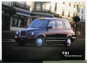 2000 London Taxis TX1 Sales Brochure