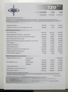 2004 Marcos TSO Sales Folder