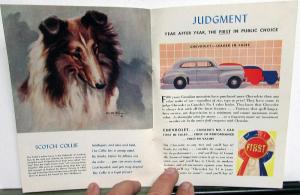 1941 Chevrolet Friends of the Whole Family Sales Brochure Mailer - Canadian
