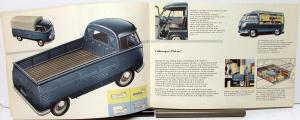 1957 Volkswagen Transporter Dealer Sales Brochure Micro Bus Kombi Truck