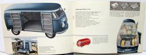 1957 Volkswagen Transporter Dealer Sales Brochure Micro Bus Kombi Truck