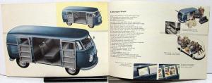 1957 Volkswagen Transporter Dealer Sales Brochure Micro Bus Kombi Truck
