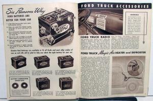 1949 Ford Genuine Accessories Sales Brochure Catalog Mailer Original