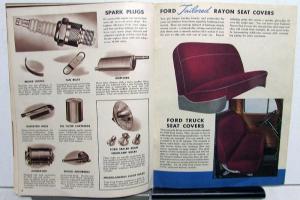 1949 Ford Genuine Accessories Sales Brochure Catalog Mailer Original