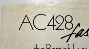 1965-1973 AC 428 Fastback Best of 2 Continents Auto Show Sales Sheet - UK Market