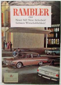 1962 AMC Rambler Sales Folder - German Text