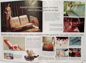 1962 AMC Rambler American Classic Ambassador New Style Sales Folder Mailer Orig