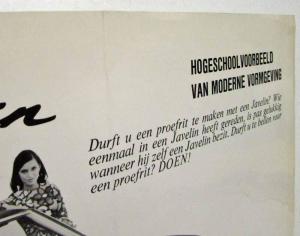 1968 Javelin Sales Sheet - Dutch Text