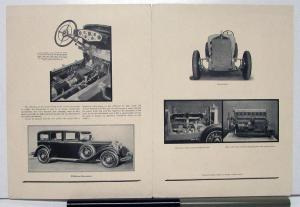1930 1931 Super Mercedes Straight Eight 45/280 HP Sales Brochure