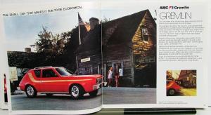 1975 AMC Introducing Pacer & Gremlin Hornet Matador Wagons Sales Brochure XL