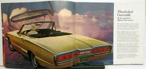 1966 Ford Thunderbird Town Landau Hardtop Convertible Oversized Brochure Orig