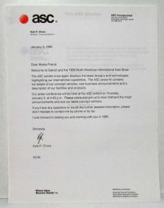 1992 & 1995 ASC Inc Press Kits Sunroofs T-tops Convertibles Viper Camaro Celica