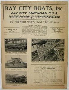 1938 Bay City Boats Sales Catalog No 8 June 15th