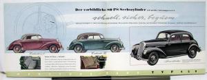 1952 Mercedes Benz Model 220 Sales Folder In German Text