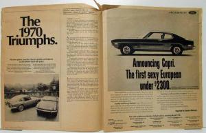 1970 Boston Sunday Globe Import Cars Advertising Section