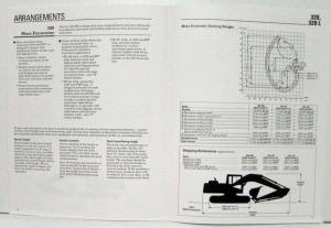 1992 1993 Caterpillar 320 Excavator Sales Brochure