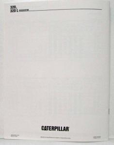 1992 1993 Caterpillar 320 Excavator Sales Brochure