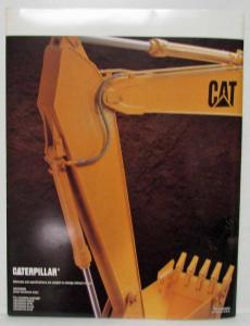 1992 1993 Caterpillar 320 Excavator Sales Brochure