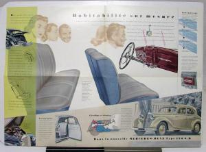 1954 Mercedes-Benz Model 170S-D Sales Folder In French Text