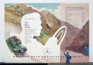 1954 Mercedes-Benz Model 170S-D Sales Folder In French Text