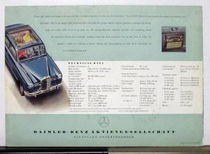 1955 Mercedes-Benz Model 180D Sales Folder