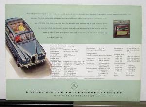 1955 Mercedes Benz Type 180D Sales Folder
