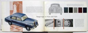 1956 Mercedes Benz Model 219 Sales Brochure In German Text