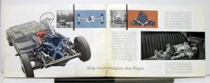 1956 Mercedes Benz Model 219 Sales Brochure In German Text