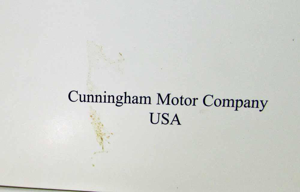 2001 Cunningham Motor Company Press Kit