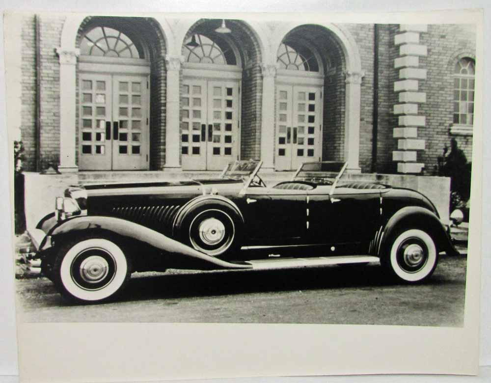 1930-1933 Duesenberg Photo Reprint on Matte Paper Doors in Background