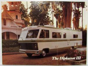 1970-1973 Executive Industries Diplomat III Motor Home Sales Brochure