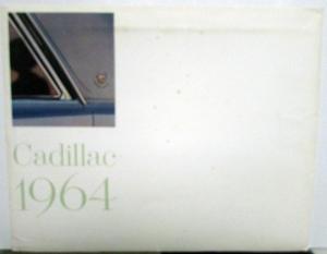 1964 Cadillac Fleetwood 62 Deville Series Prestige Sale Brochure W/Env Orig